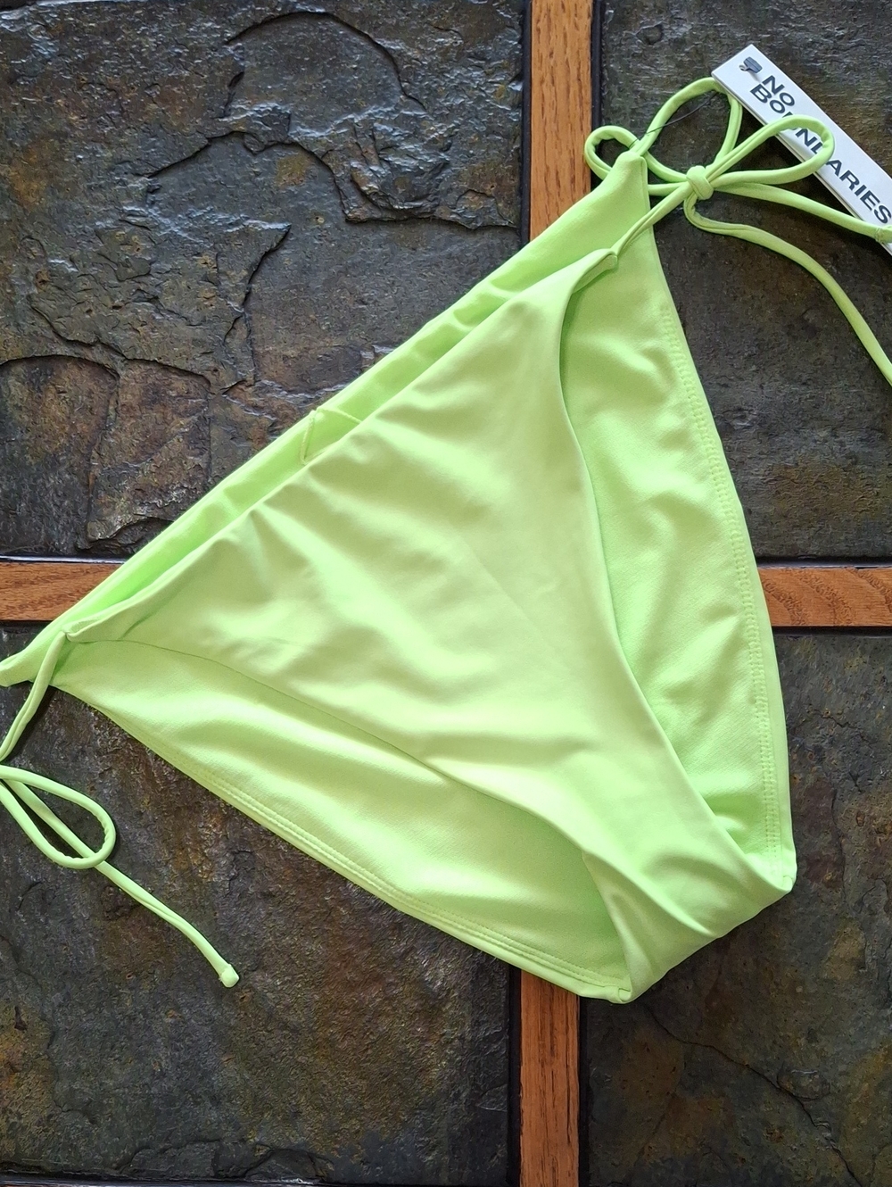 Neon Lime Women’s Tie-Side Bikini Bottom